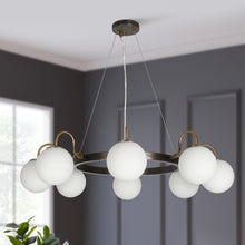 Aladarimostinin 8-Light Oversized Black Chandelier