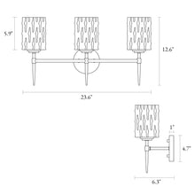 Everardgeon 3-Light Brass Vanity Light