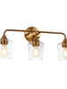 Fuscopotra 3-Light Gold Vanity Light