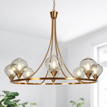 Temporaneo 8-Light Oversized Brass Chandelier