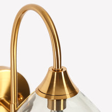 Temporaneo 1-Light Modern Gold Glass Armed Cone Wall Sconces