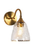 Dolohovstrout 1-Light Modern Gold Texture Glass  Wall Sconces