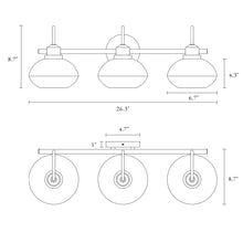 Isaakios 3-Light Gold Vanity Light