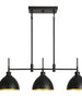 Astrephyra 3-Light 33-in Black Modern Linear Kitchen Island Light