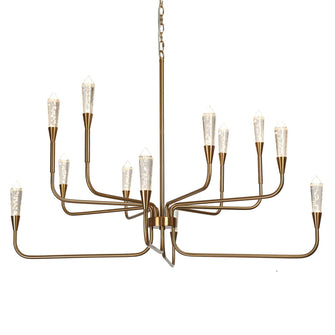 Syringodium 1-Light Oversized Gold LED Chandelier