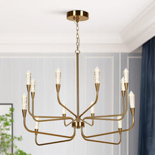 Syringodium 41.5"W Modern Gold LED Chandelier, Candlestick