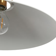 Raratienner 1-Light 14" White and Gold Modern Pendant Light Fixtures