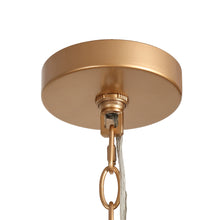 Cartlann 3-Light 22" Modern Black and Brass Chandelier, Spiral