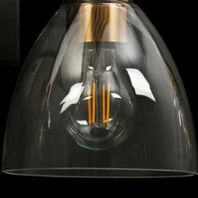 Jacqueling 4-Light Black and Brass Vanity Light