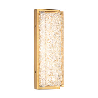 Solarithos 1-Light Modern Gold with Crystal LED Wall Sconces