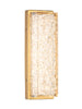 Solarithos 1-Light Modern Gold with Crystal LED Wall Sconces