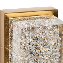 Solarithos 1-Light Modern Gold with Crystal LED Wall Sconces