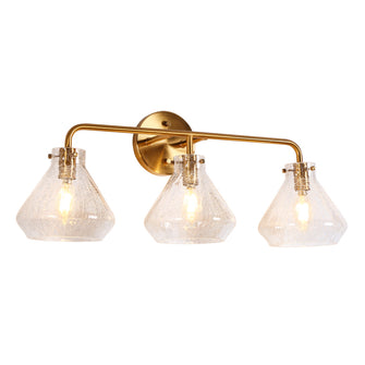 Digipurve 3-Light Gold Vanity Light