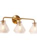 Digipurve 3-Light Gold Vanity Light