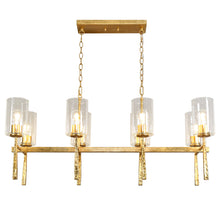 Thronifar 8-Light 40-in Gold Modern Linear Kitchen Island Light