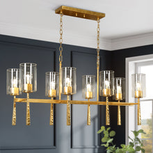 Thronifar 8-Light 40-in Gold Modern Linear Kitchen Island Light