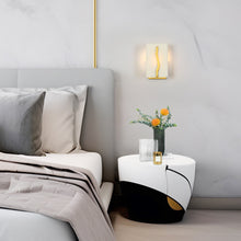 1-Light Modern White and Gold Wall Sconces,Candle Wall Light