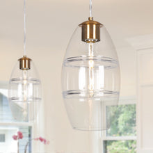 Celery 1-Light 7" Brass Modern Jar Pendant Light Fixtures