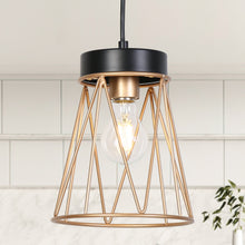 Ecliperla 1-Light Mini Black and Gold Pendant