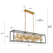 Aureflor 9-Light Island Light