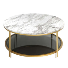 Round Coffee Table - New Marble White