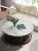 Round Coffee Table - New Marble White