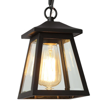 Azhariaesticu 1-Light Mini Black Outdoor Pendant Light