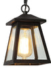 Azhariaesticu 1-Light Mini Black Outdoor Pendant Light