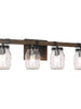 Amthyis 4-Light Rust Vanity Light