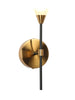 Cepeaul 1-Light Modern Black & Gold Wallchiere LED Wall Sconces