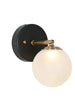 Betonicifolia 1-Light Globe Frosted-Glass LED Wall Sconces