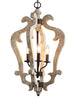 Chaya Distressed Natural Birch Wood 3 Lights Pandent 379.99