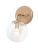 Thalictrum 1-Light Modern Gold Globe Seeded-Glass Wall Sconces