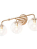 Thalictrum 3-Light Gold Vanity Light