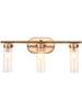 Savannah 3-Light Gold Vanity Light