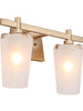 Baurlsillo 2-Light Gold Vanity Light