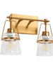 Dendrophyllia 2-Light Brass Vanity Light