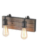 Euphrones 2-Light Wood Vanity Light