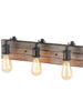 Euphrones 3-Light Wood Vanity Light