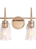 Barbatus 2-Light Gold Vanity Light