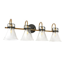 Xylophonist 4-Light Black and Brass Vanity Light