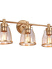 Eumeneia 3-Light Gold Vanity Light