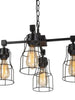 Industrial 4-Light Chandelier 