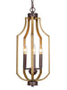 Isaac Pine Wood Texture Iron Chandelier 199.99