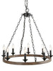 Jamie Wood Texture Wagon Wheel Chandelier 310.99