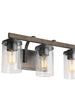 Sturgeon 3-Light Rust Vanity Light