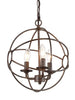 LNC Globe Orb Geometric Chandelier - 3 Lights-Clearance 109.99