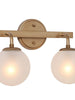 Lanziin 2-Light Gold Vanity Light