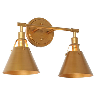 Lauren Vintage Brushed Gold 2 Lights Vanity Light 129.99