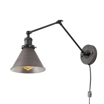 Wollemia 1-Light Industrial Silver Swing Arm Wall Sconces